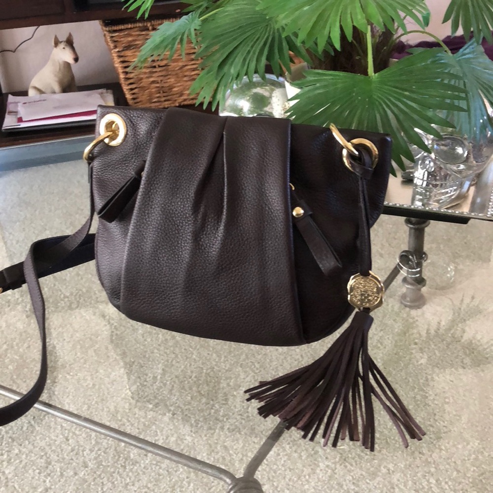 NWOT Vince Camuto Leather Tassel Crossbody Bag